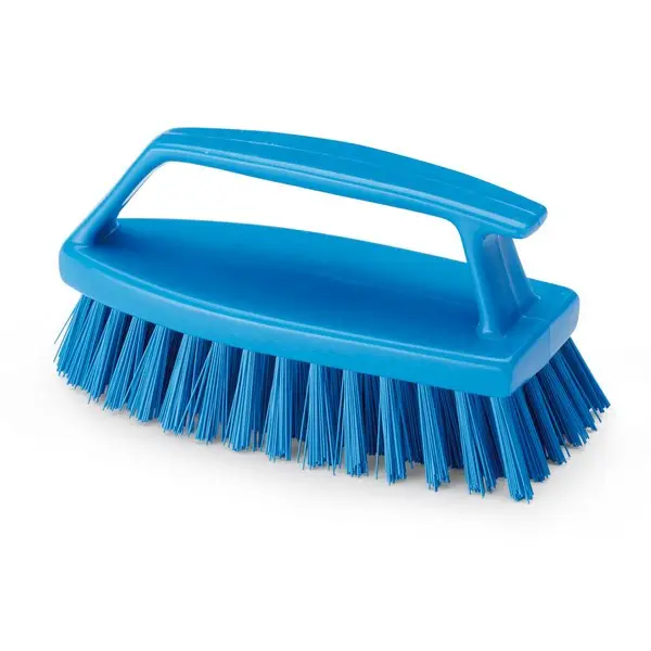 Brush With Hand-Grip - Blue - Tough Bristle 