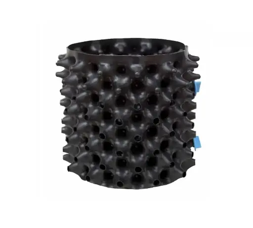 [F1694] Air Pot Black 0.8 Mm 20X20Cm ('0.8Mm 20X20Cm With Base And Screw)