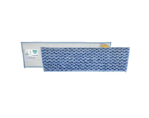 [724] Microsafe Falt Mop With Strap Tape System 40Cm - Blue 
