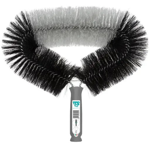 [00005010E ] Rounded Brush With Lampo System  Connection For Telescopic Handles